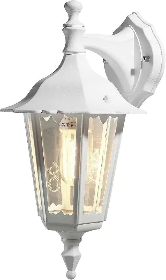 Konstsmide Firenze 7231 Wandleuchte (B: 19cm T: 24cm H: 36cm, 1x60W, IP43) matt-weiß