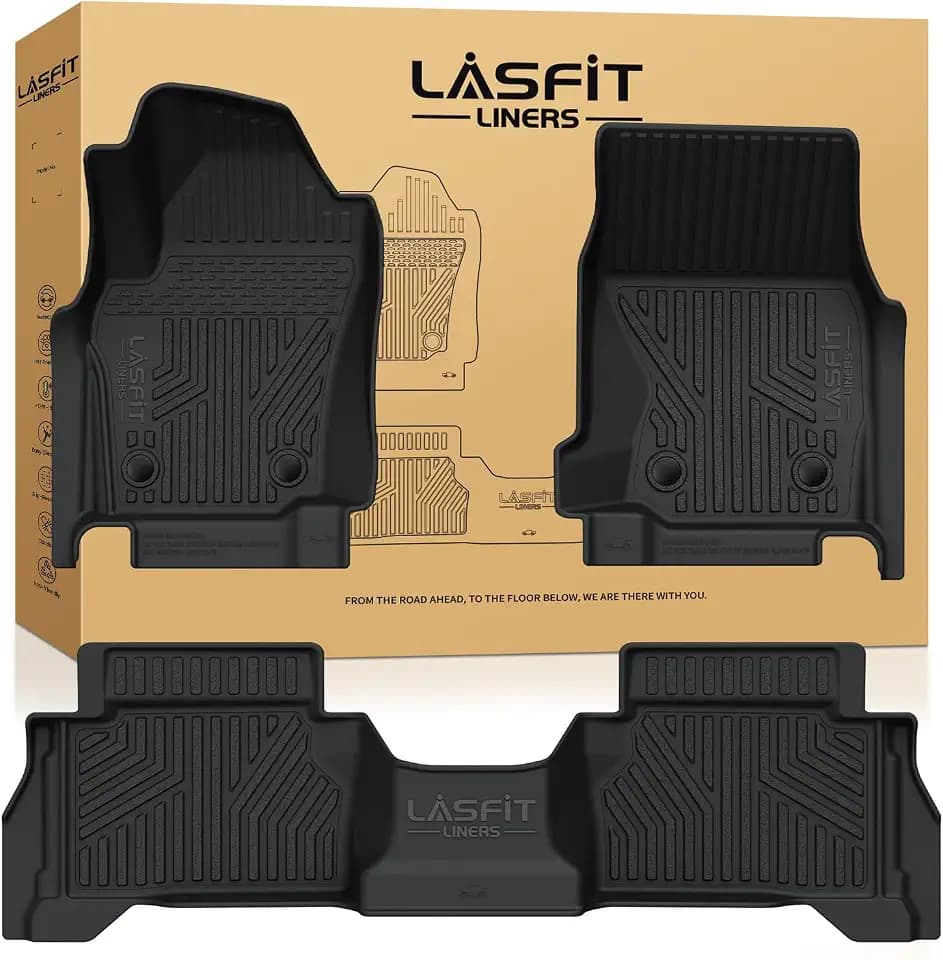 LASFIT Floor Mats for Toyota Tacoma 2024-2026 Only Fit DoubleCab Gas Manual