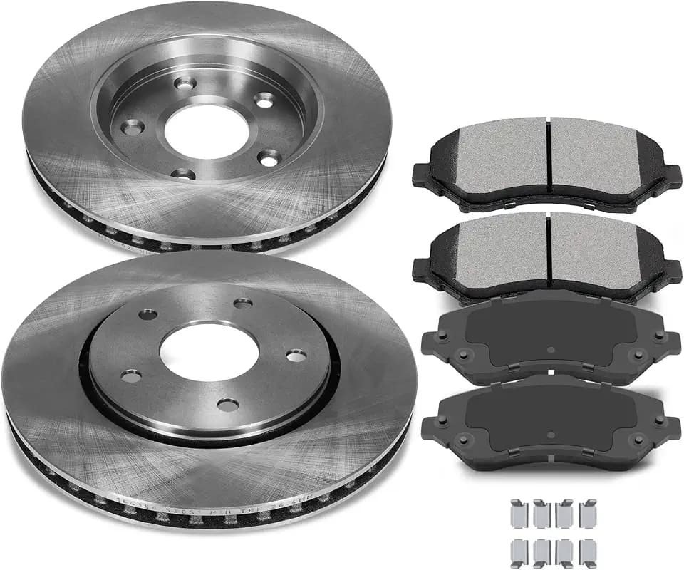 SCITOO Front Brake Kits Disc Brake Rotor and Brakes Pads:53051;D1273