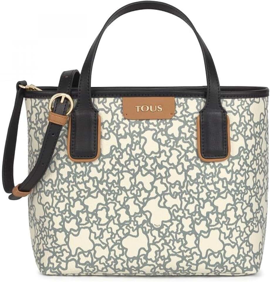 TOUS, S. K Mini Damen-Körbchen, Beige-Schwarz, Small