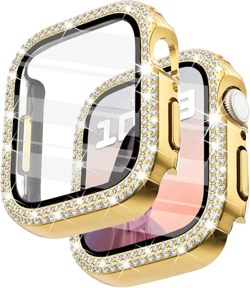 Surace Bling Case with Screen Protector for Apple Watch Series 3/2/1 38mm