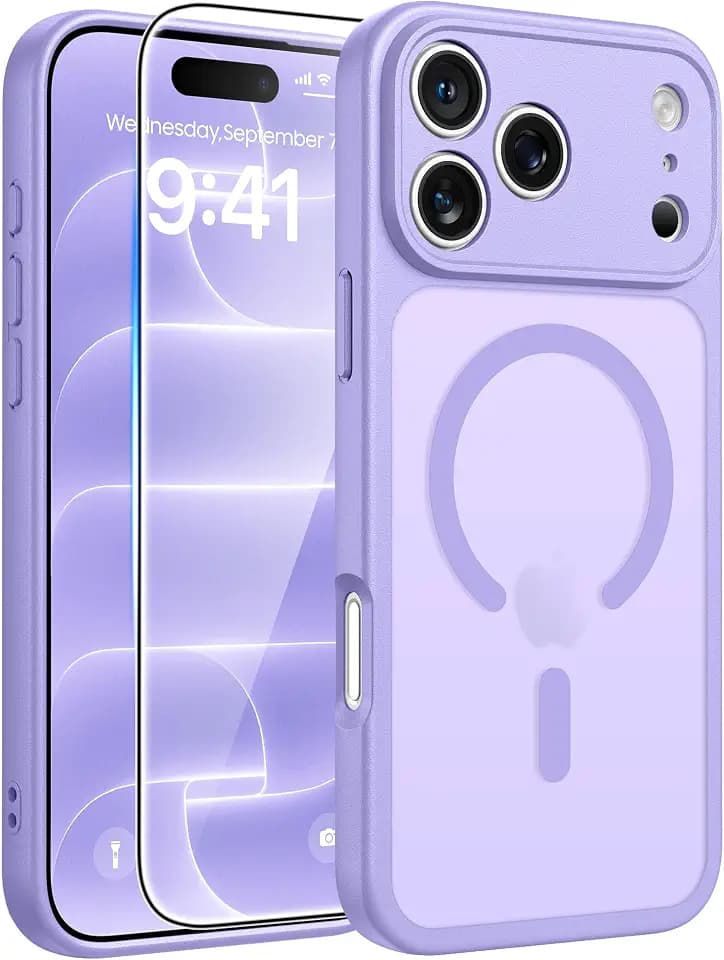 FNTCASE for iPhone 18 Pro Max Case/iPhone 17 Pro Max Case, Screen Protector