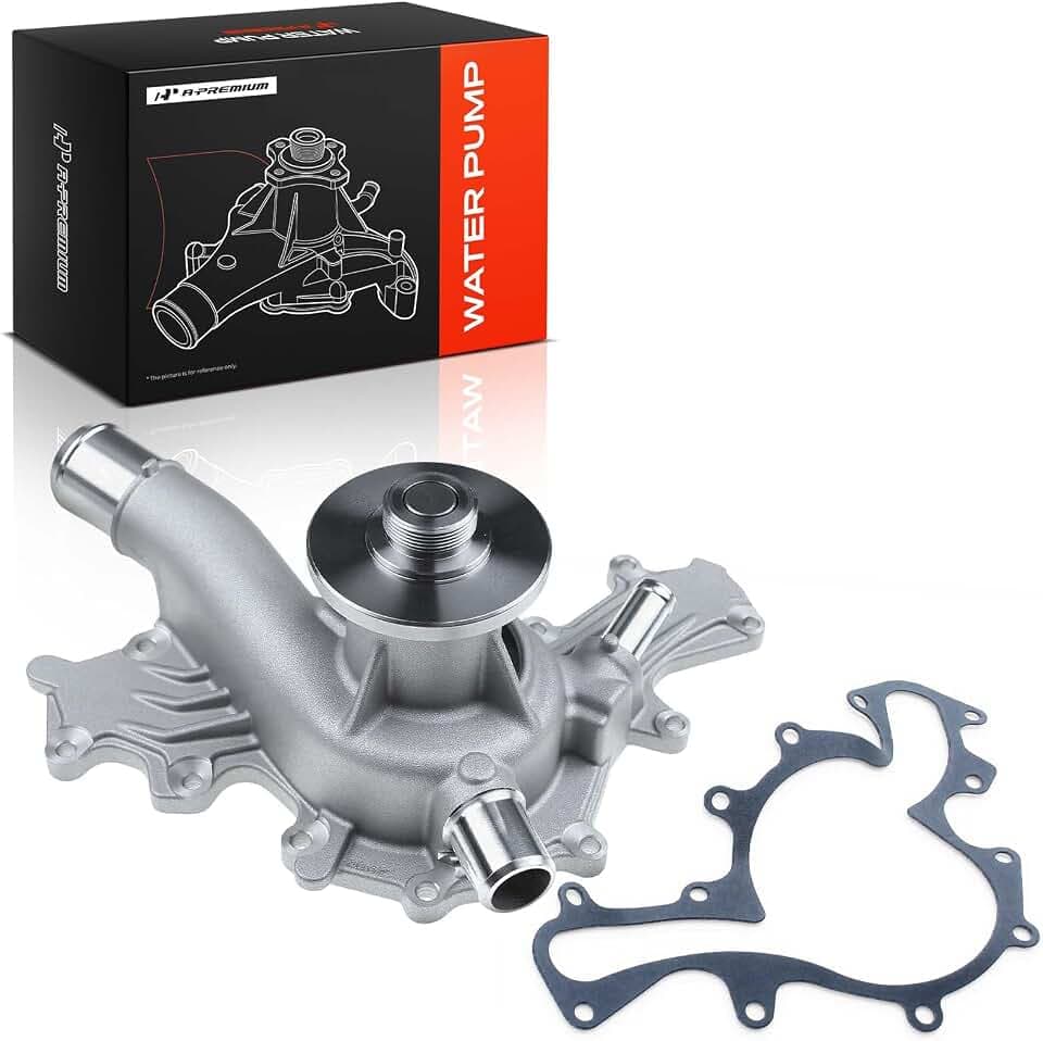 A-Premium Engine Water Pump with Gasket Compatible with Ford Mustang 1996-2004, Thunderbird 1996-1997 & Mercury Cougar 1996-1997, V6 3.8L Gas