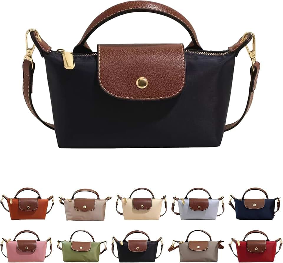 Mini Crossbody Bag for Women - Adjustable Strap Shoulder Purse, Small Spacious Tote with Zipper Pockets for Phone Wallet Keys