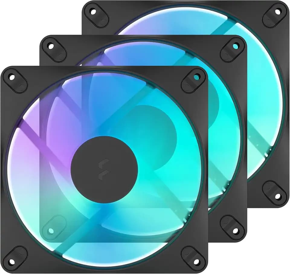Fractal Design Dynamic 3 14 RGB 3-Pack Black 140mm PWM Fans