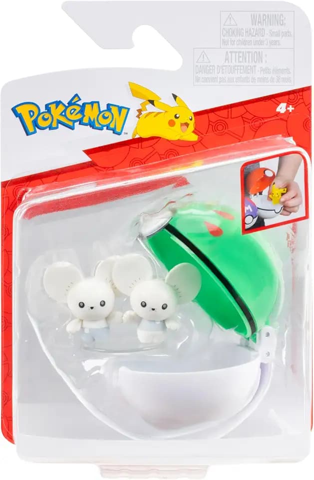 Pokémon PKW4605 - Clip and Go Pokéball - Zwieps und Freundesball