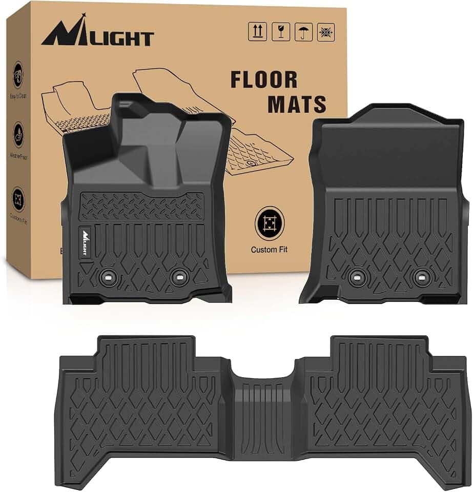 Nilight TPE Floor Mats for Toyota Tacoma Double Cab