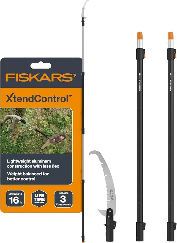 Fiskars 4-16 Ft XtendControl Extendable Modular Pole Saw & Tree Trimmer
