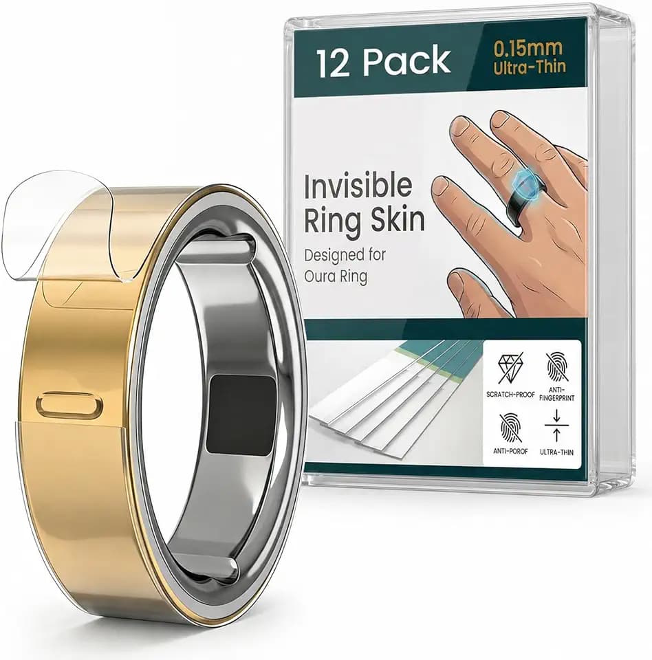 12 Pack Clear Protector for Oura Ring Gen 4/4 Ceramic/Gen 3