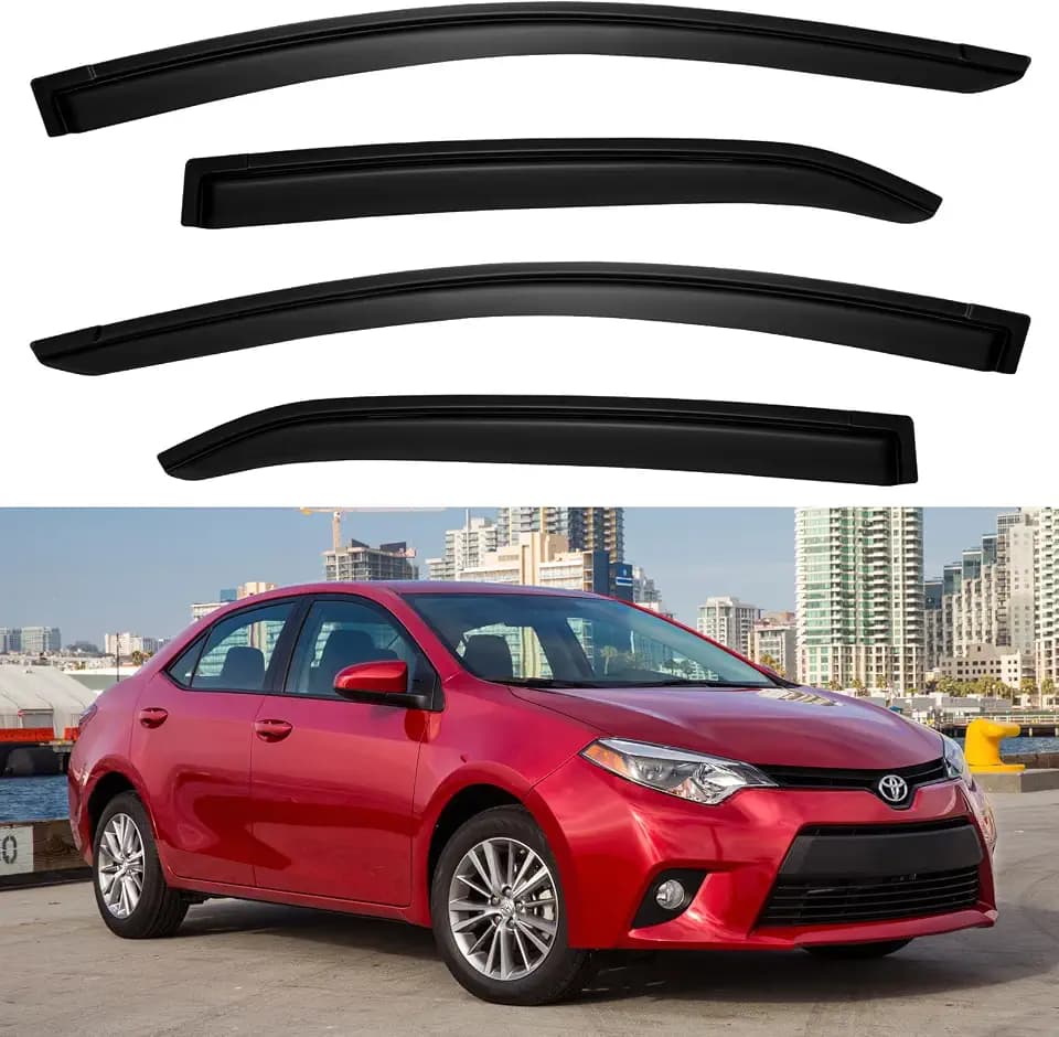 Window Visors Rain Guards for Toyota Corolla 2014-2019 Sedan