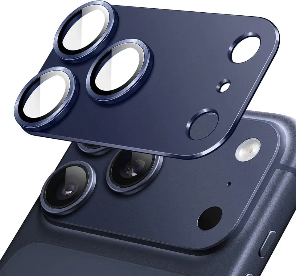 JETech Camera Lens Protector for iPhone 17 Pro, Deep Blue, 1-Pack