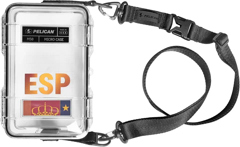 Pelican M50 Micro Case - World Cup Limited Edition (Spain) - Waterproof Case for iPhone, GoPro, Insta360, DJI Osmo, Camera Case, and More
