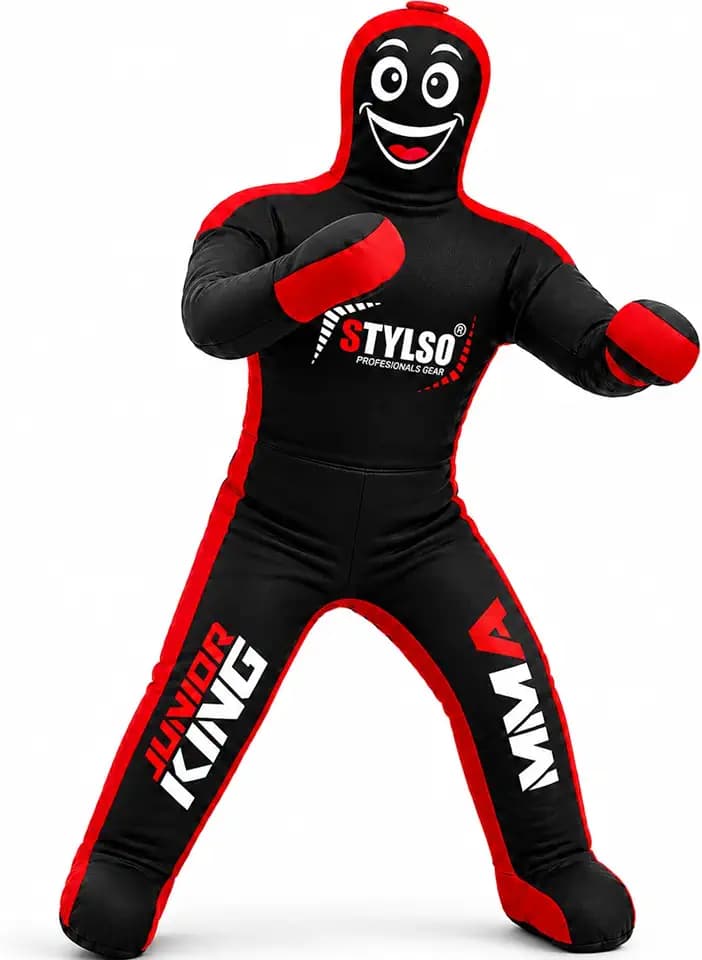 Unfilled Wrestling Dummy for Kids – Youth Grappling Dummy BJJ, MMA, Jiu Jitsu & Judo Training Partner – Durable Martial Arts Practice Buddy