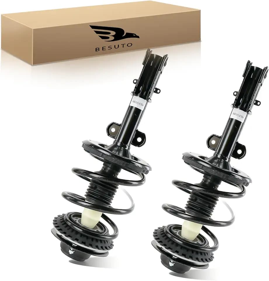 Front Struts Complete Shock Absorber SET OF 2 Assembly Compatible with Chrysler Town Country 3.8L 3.3L 2001-2007,Voyager 3.3L 2001-2003,Dodge Grand Caravan 3.8L 3.3L 2001-2007 & More 171572L 171572R