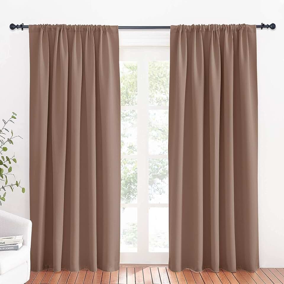 RYB HOME Large Blackout Curtains for Bedroom Living Room 84 inches Long
