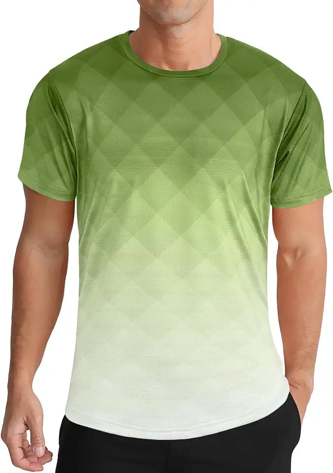 Men's Athletic T-Shirt Performance Gym Shirt Quick Dry Running Workout Tops