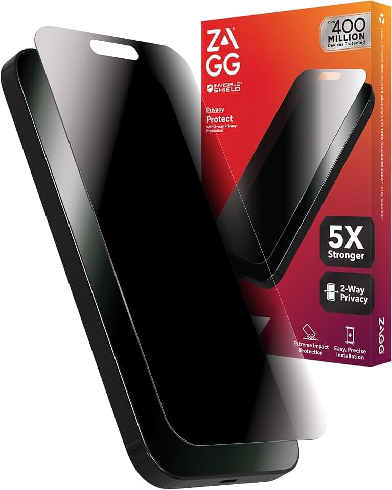 ZAGG Glass Elite Privacy iPhone 15 Pro Max Screen Protector