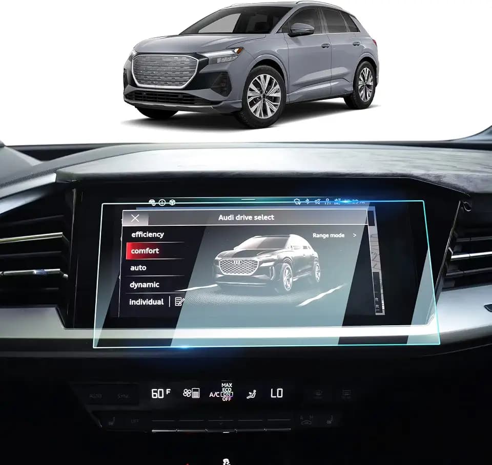 BIXUAN 11,6" Kompatibel mit Audi Q4 e-Tron/Q5 e-tron 2021-2024 2025 Navigation Display Touchscreen 9H Härte Glas Displayschutzfolie Hohe Klarheit Q4 2025 Zubehör