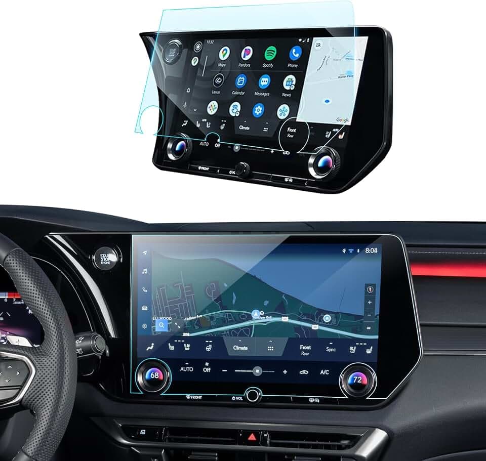 RX 350 Screen Protector for 2023 2024 2025 2026 Lexus RX350 & TX350 Accessories 14" Tempered Glass GPS Navigation Touchscreen Protector for RX 350/350h/500h & 2024 2025 2026 TX 350/500h HD Clear