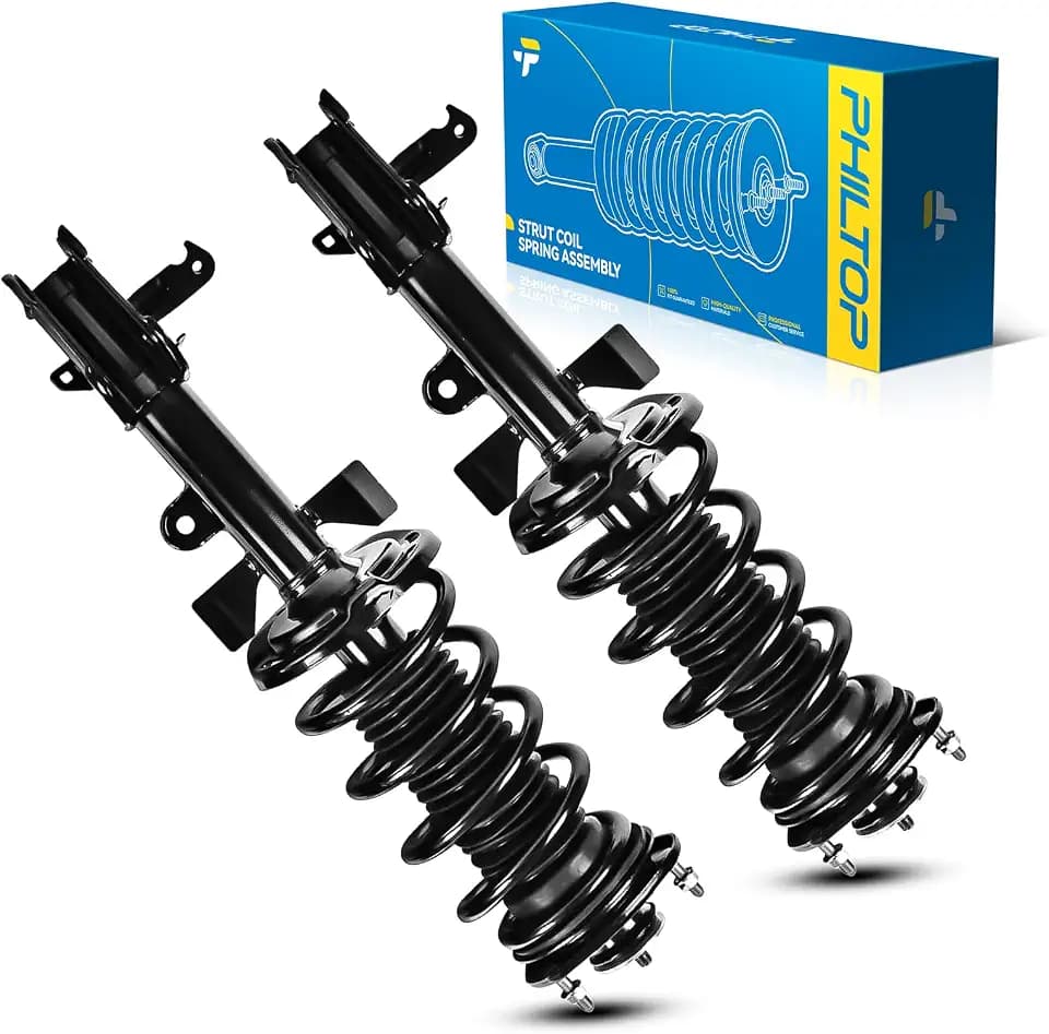 PHILTOP Front Struts for Odyssey 2011 2012, Shock Absorber Complete Suspension 172560+172561, Struts with Coil Spring Assemblies SAA733 2 Pcs