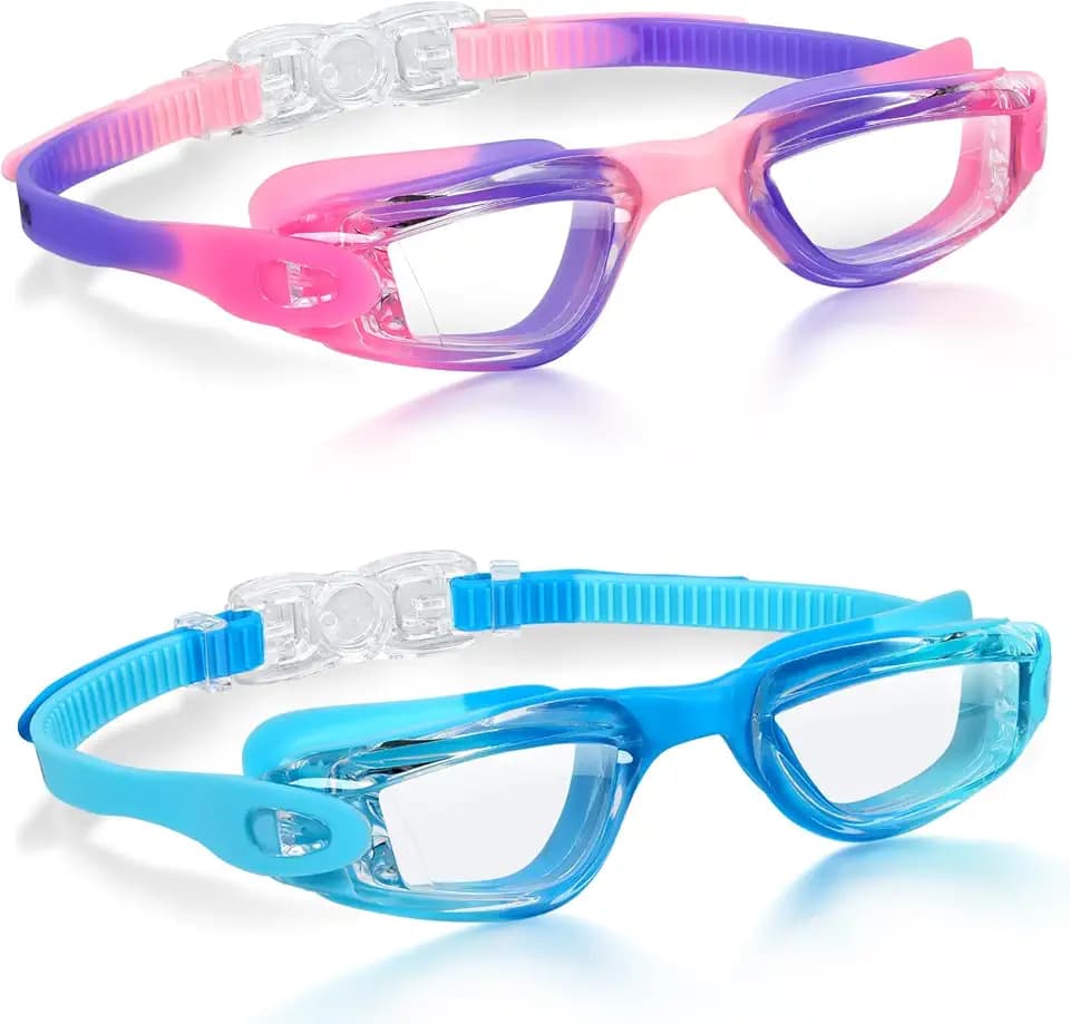 Aegend Swim Goggles for Kids 3-14 Anti-Fog Anti-Leak Goggles for Swimming