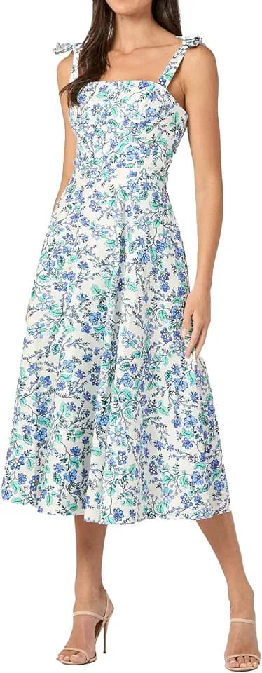Shoshanna Women's Cassis Floral Majorelle Dress