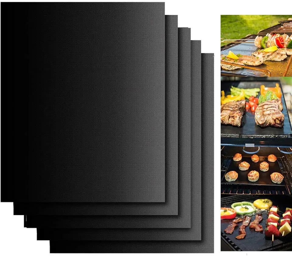 Dailyart Grillmatte für Gasgrill Antihaft Grillmatten 5er Set 40x33 cm