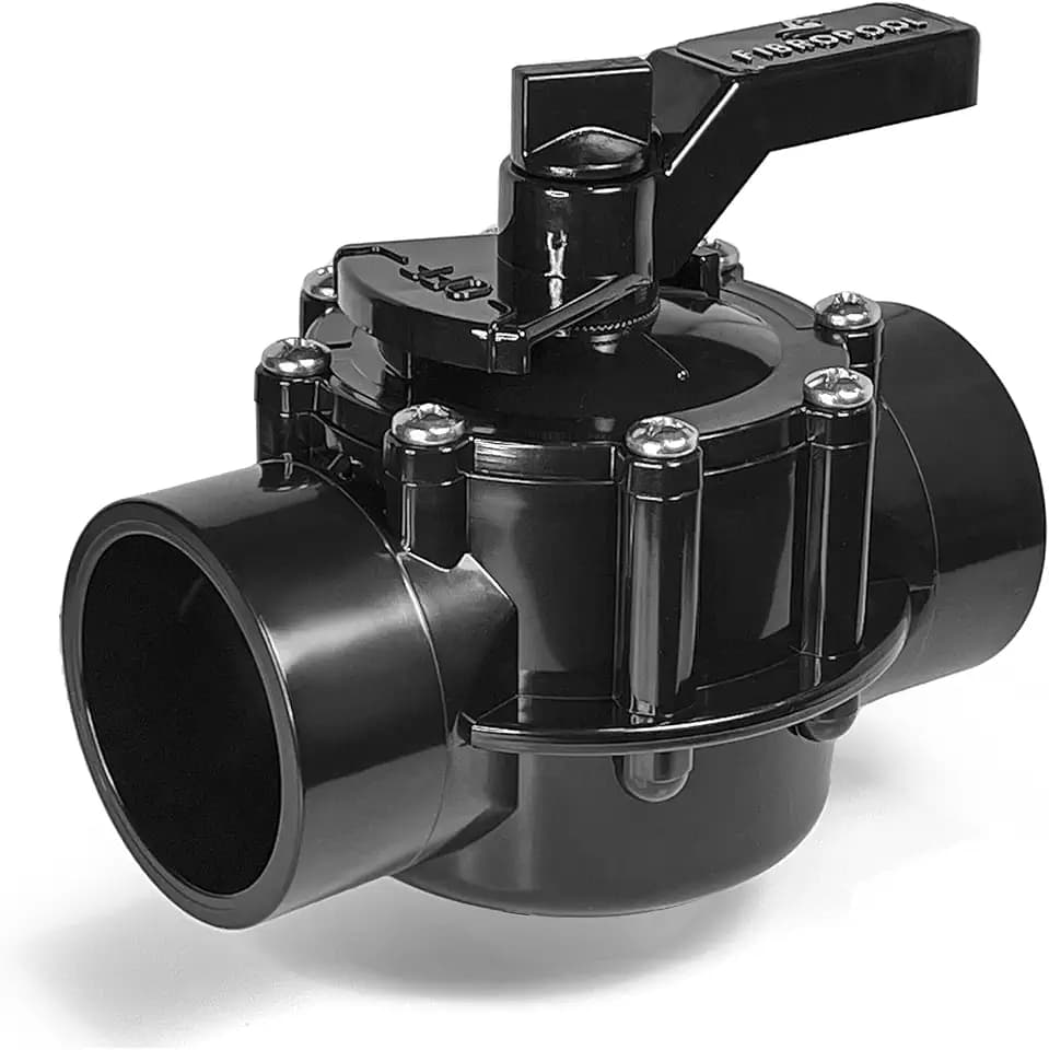 FibroPool 2-Way Pool Diverter Valve - Positive Shut-Off - 1.5 in - CPVC