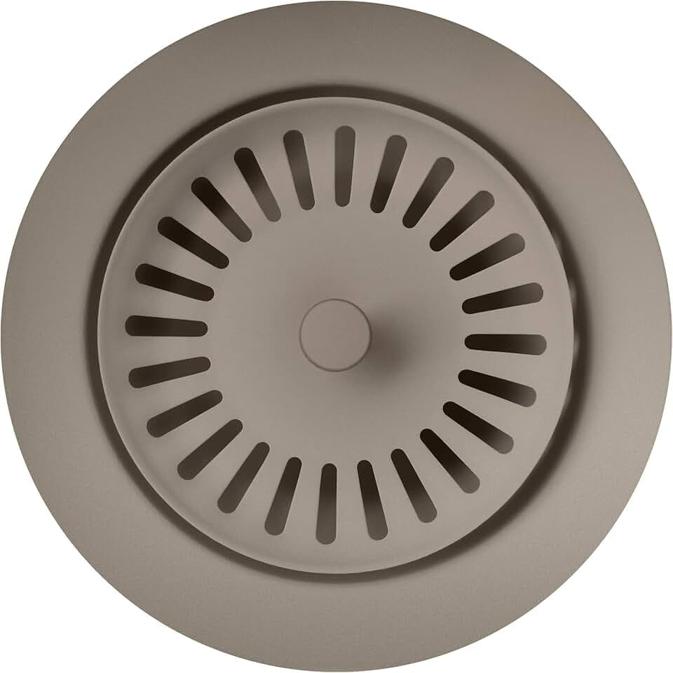Color-Coordinated Metal Basket Strainer, Truffle