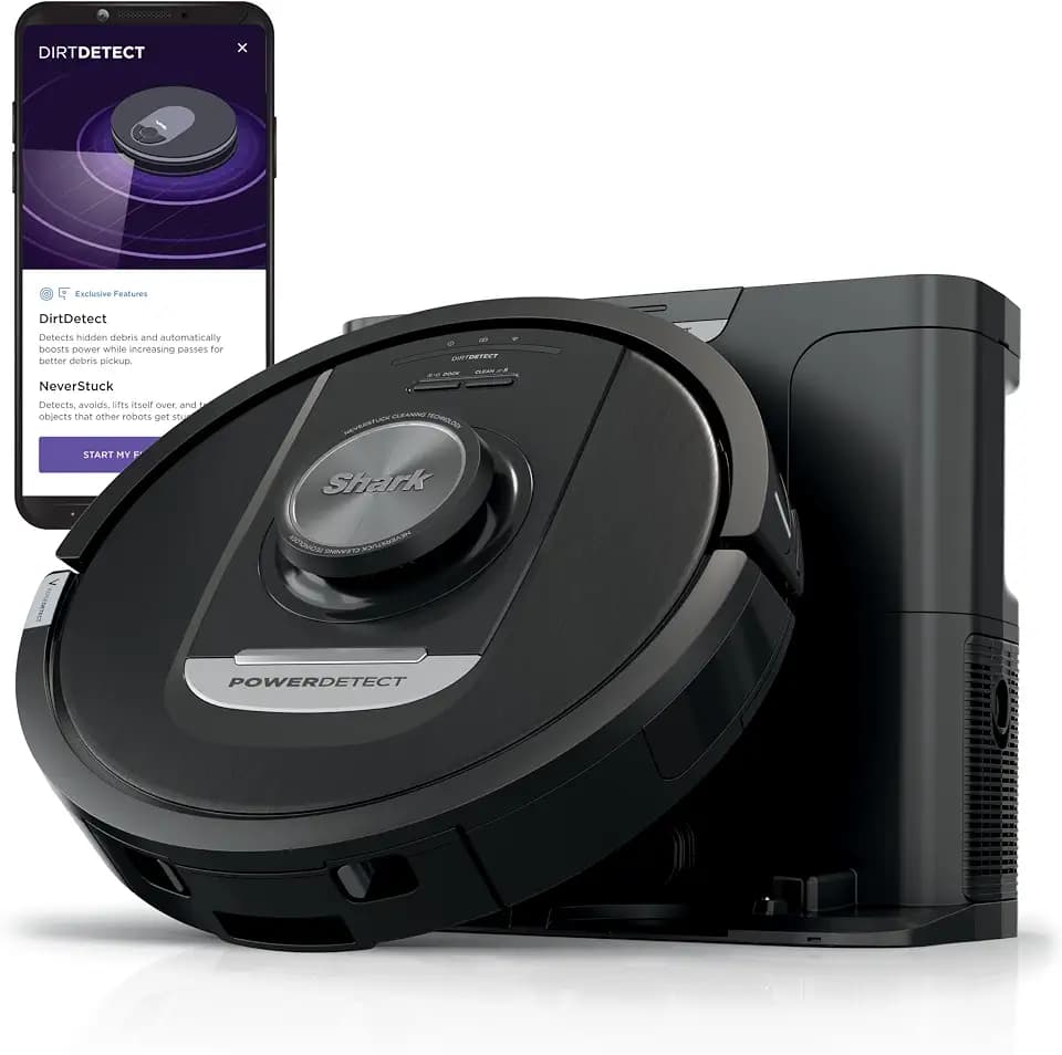 Shark PowerDetect Self-Empty Robot Vacuum, Black, AV2820S