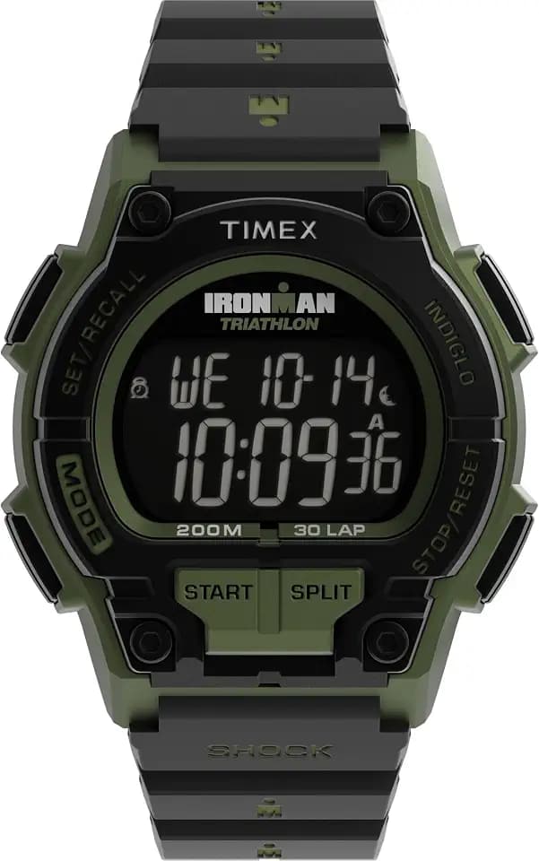 Timex Men's Ironman Shock Endure 42mm Watch - Black Strap Digital Dial Black Case