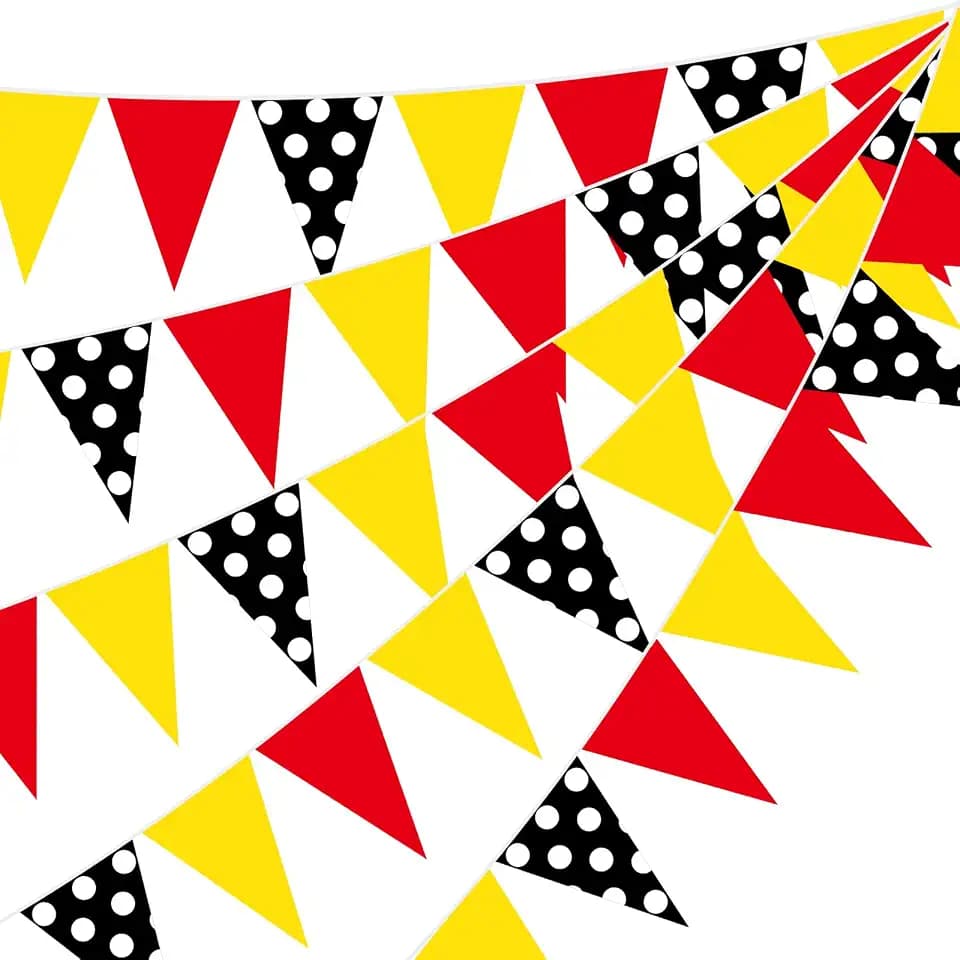 HESTYA 5 Pcs 49 Ft Mouse Pennant Banner Cartoon Party Decorations