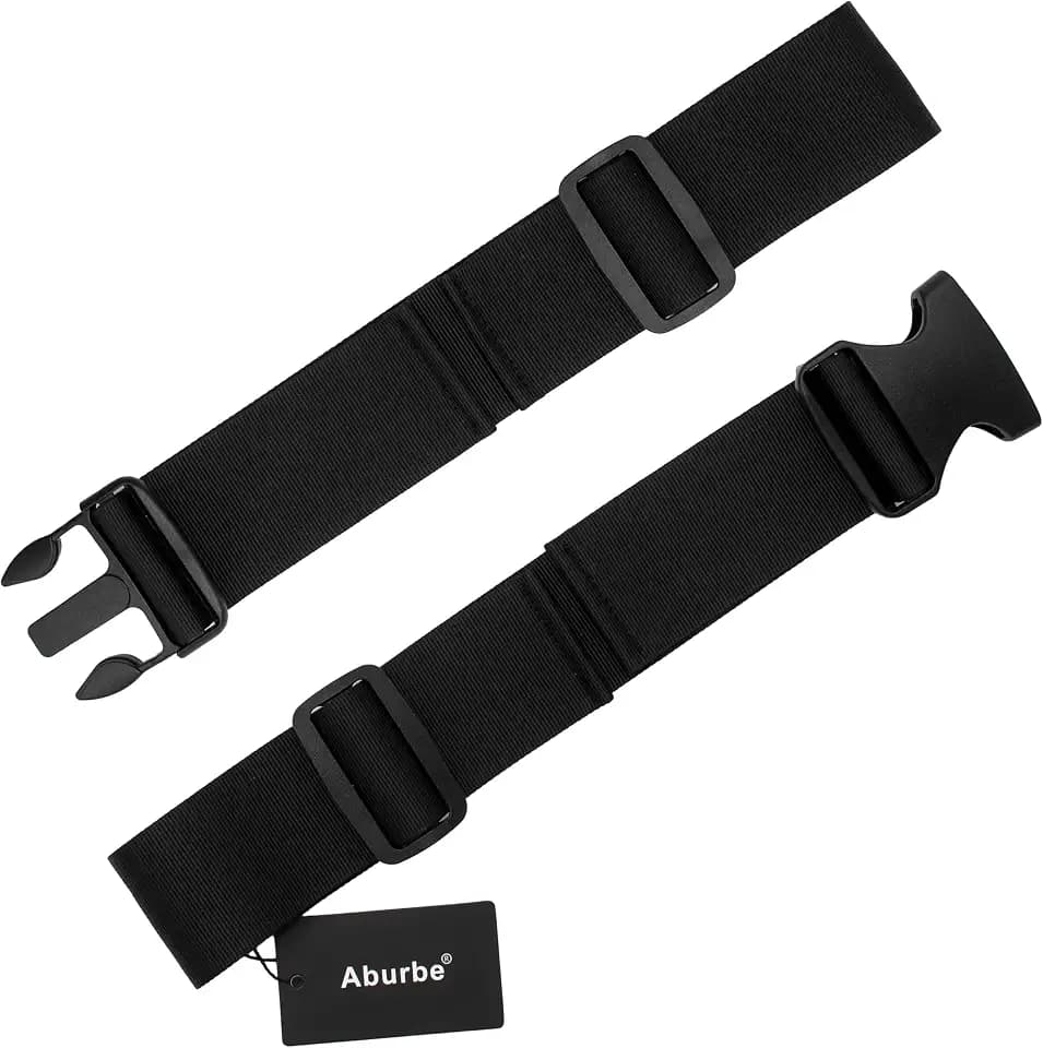Backpack Waist Strap, 2'' Wide Universal Add on Adjustable Sternum Hip Belt Replacement, with Heavy Duty Quick Release Buckle Clip, for Leaf Blower, Hiking, Cycling, Riding(Black)