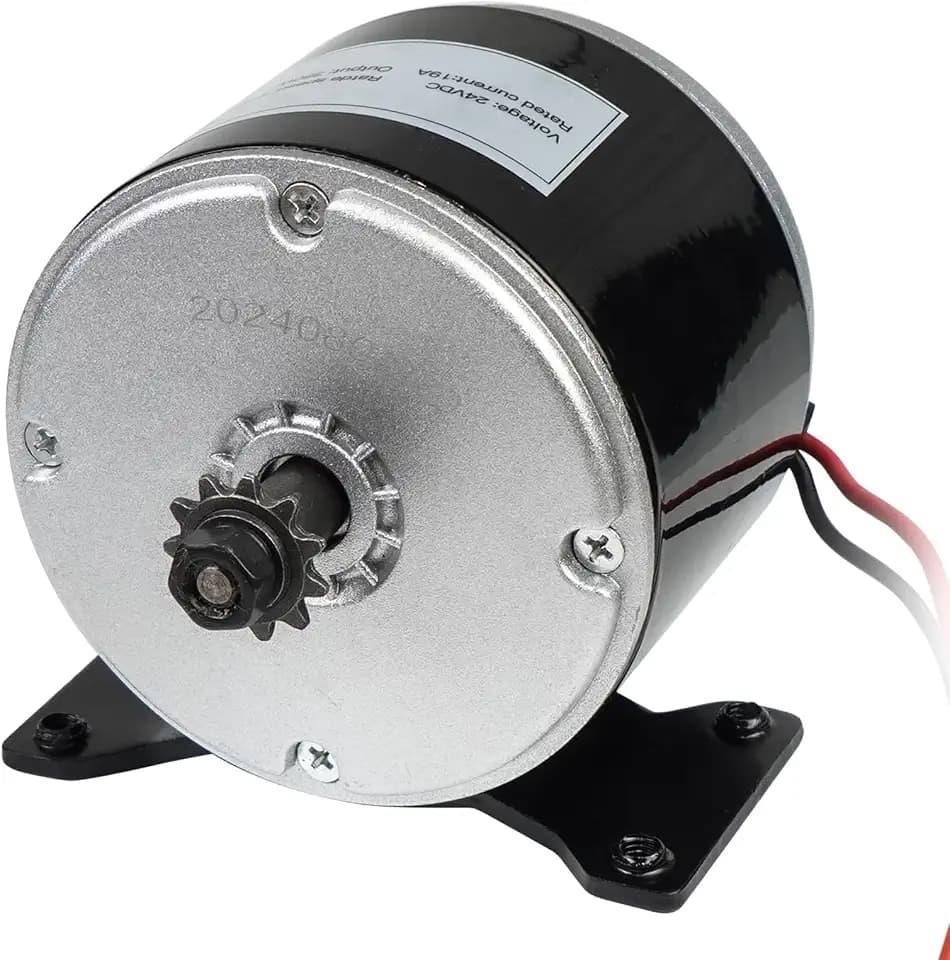 24V Electric Scooter Brushed Motor 350W Compatible with E Scooter Drive Speed Control Razor E300 E300S E325 MX350 MX400 Wind Turbine Go Karts E Bike Chain Drive Permanent Magnet Electric Motor