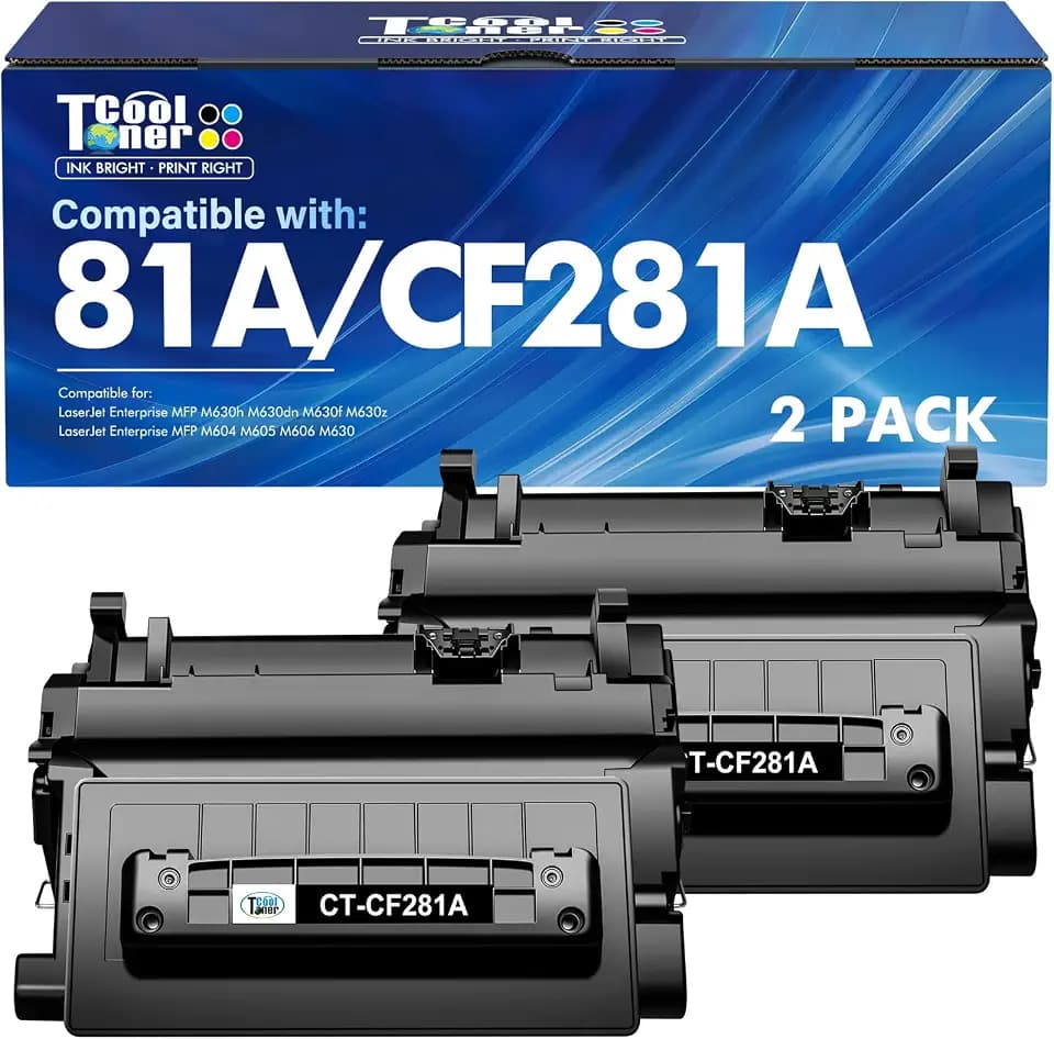 CF281A 81A Black Toner Cartridge for HP 81X CF281X M604 M630 M605 2-Pack