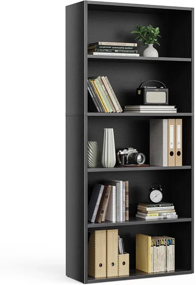 Sweetcrispy Tall Bookshelf, Book Shelf, Storage Organizer