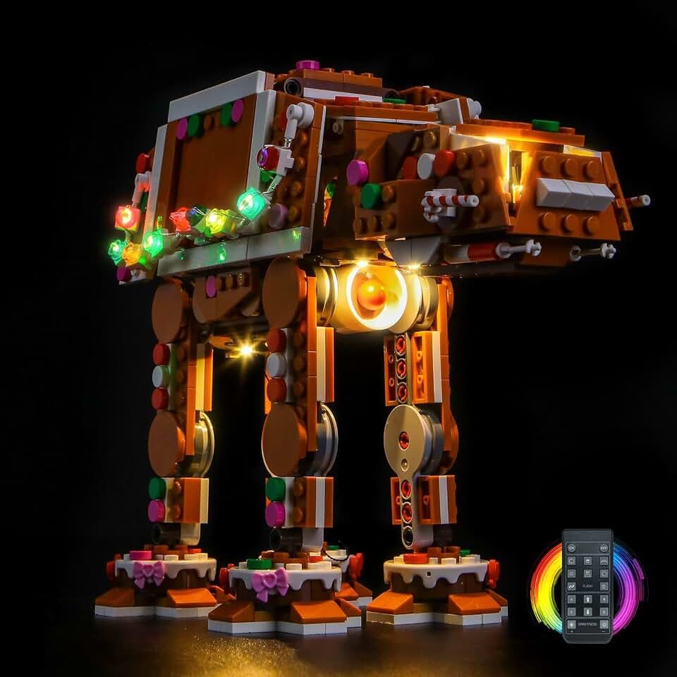LED Lighting Compatible with Lego Gingerbread at-at Walker 40806 - JUST Lights,RC Light Kit Compatible with Lego 40806,NOT Included The Model Set