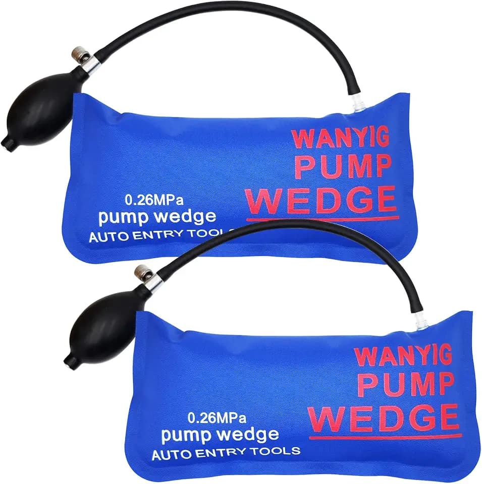 WANYIG 2 Stück Montagekissen Air Pump Wedge Luftkissen Montage Spreizkissen Montagekissen Pneumatikspanner Belastung bis 300 kg (Großes Rechteck)