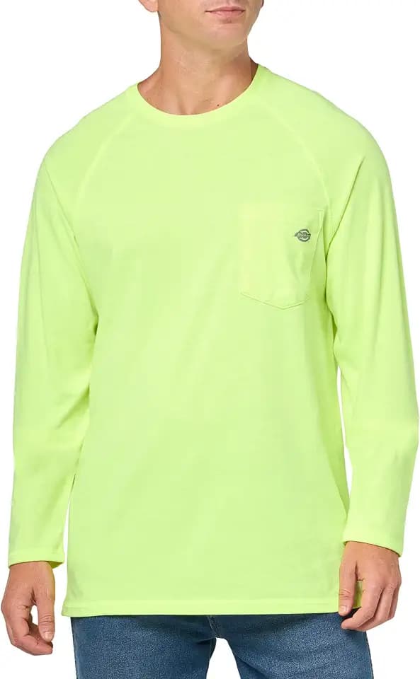 Dickies Mens Cooling Long Sleeve Pocket T-Shirt