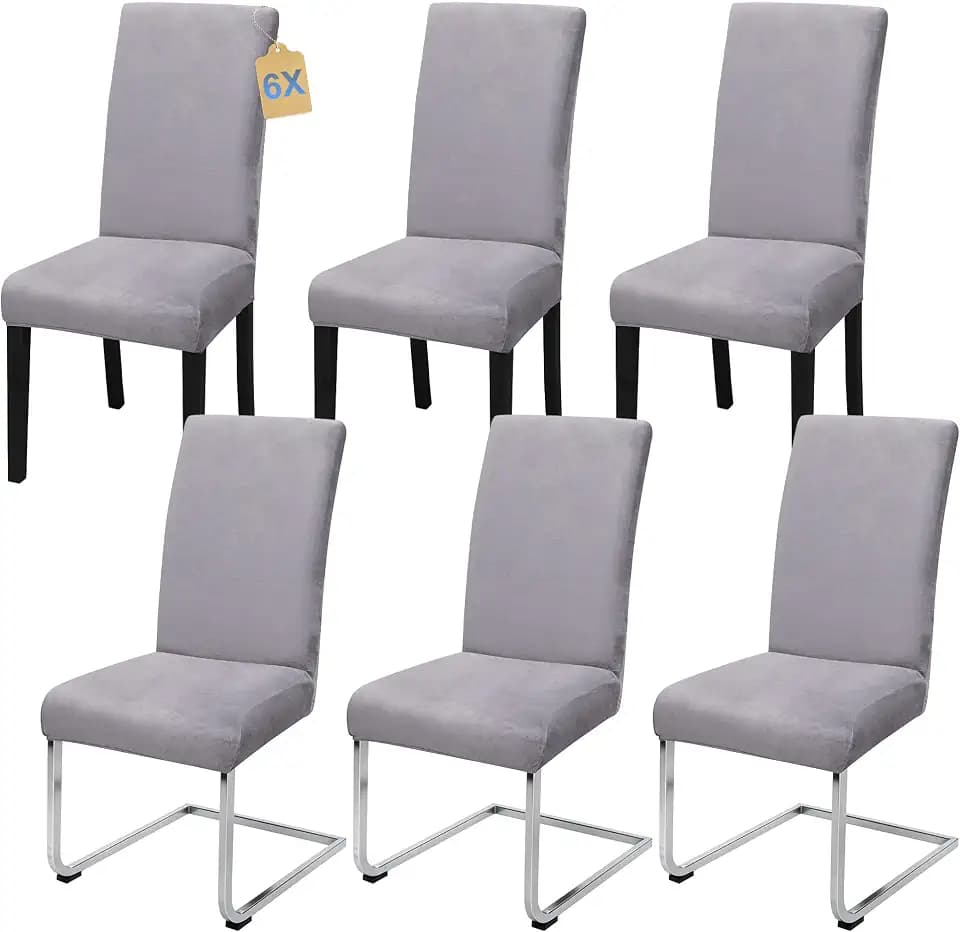 Stuhlhussen 6 Stück Stretch Stuhlbezug Schwingstuhl Esszimmer
