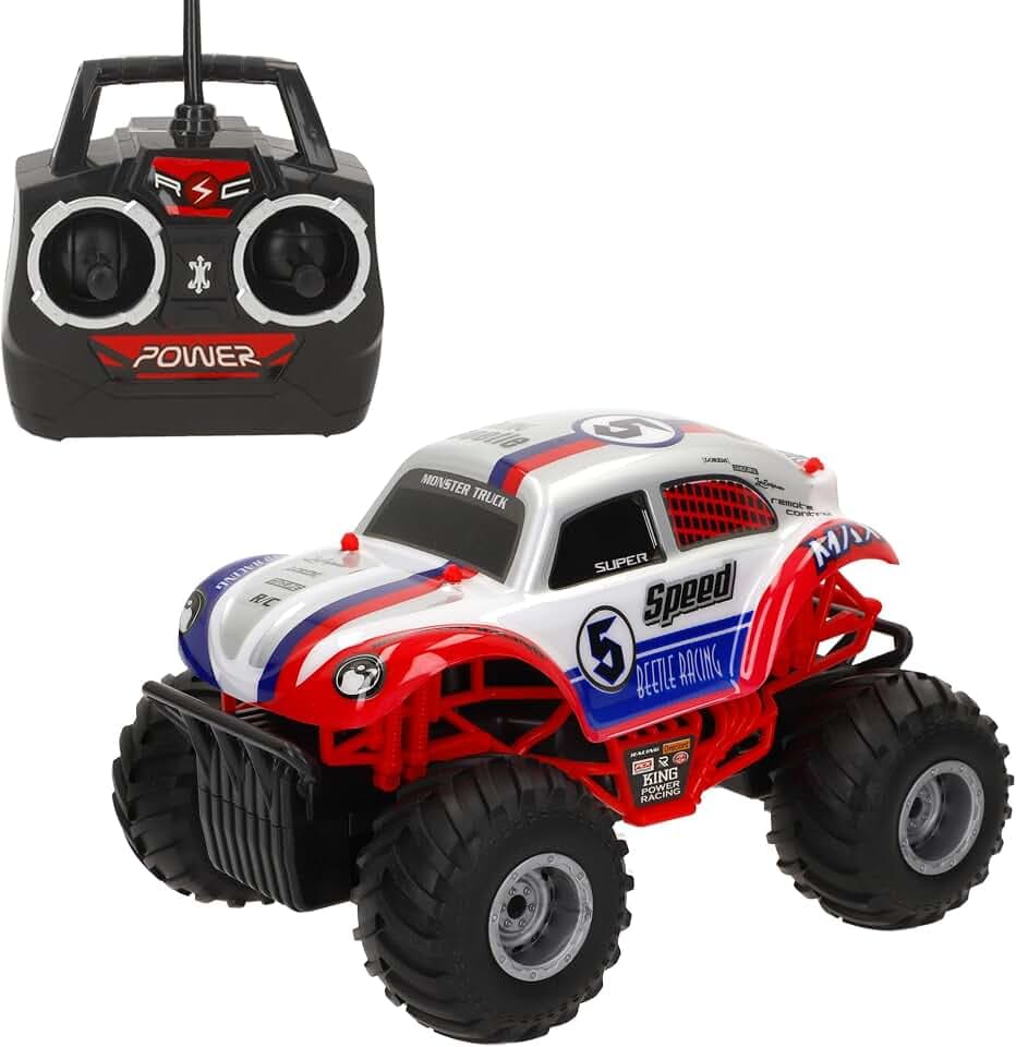 ColorBaby Speed & Go 41358 Geländewagen, ferngesteuertes Modell, Maßstab 1:16, weiche Räder, 6 Richtungen, Geschwindigkeit 6-8 km/h, Frequenz 2,4 GHz, Spielzeug für Kinder ab 4 Jahren (41358)