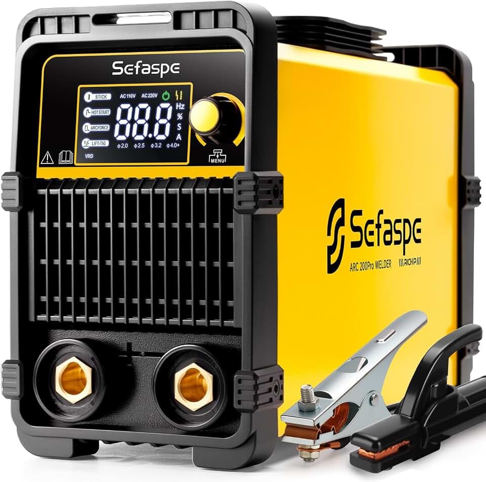Stick Welder, 2026 Newest [Large LED Display] ARC 200Pro Welding Machine 110V/220V 200A with Synergic Control, IGBT Inverter Portable Welder Machine with Hot Start, Arc force and Anti-Stick