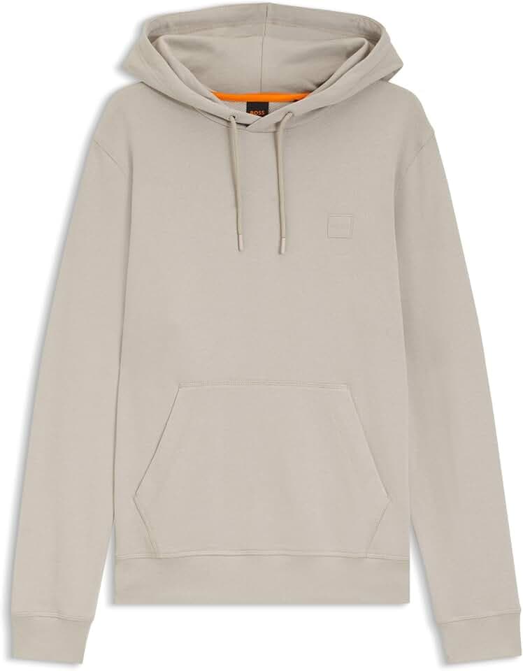 BOSS Herren Wetalk Hoodie aus Baumwoll-Terry mit Logo-Aufnäher
