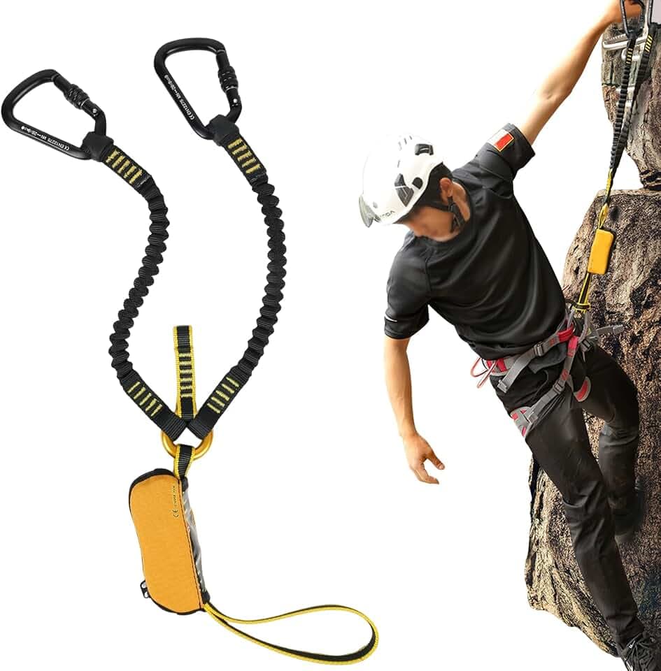 Klettersteigset, via ferrata Set, klettergurt Herren, kletterausrüstung (28kN)
