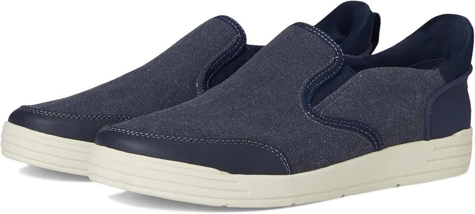 Nunn Bush Kore City Walk Canvas EZ Moc Toe Slip-On Sneakers Easy On and Easy Off