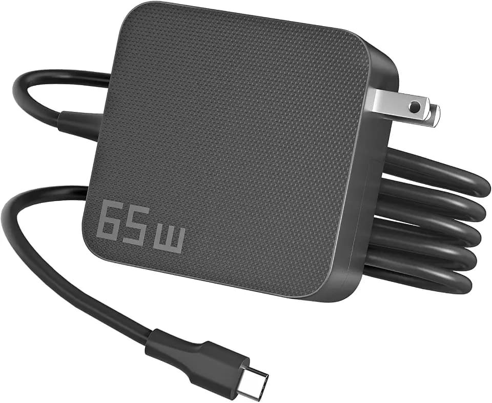 AKELON 65W USB C Laptop Charger for Lenovo Thinkpad Yoga HP Elitebook Spectre Dell Latitude MacBook Pro ASUS Chromebook Samsung 20V 3.25A Type C PD Wall Fast Power Adapter