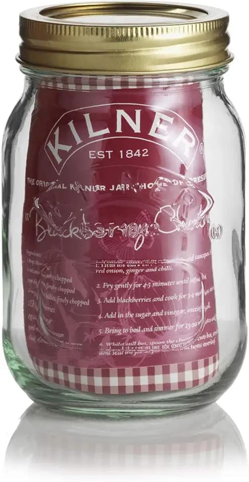 Kilner 0,5 Liter Original-Schraubverschluss-Glas, transparent, (0025.400)