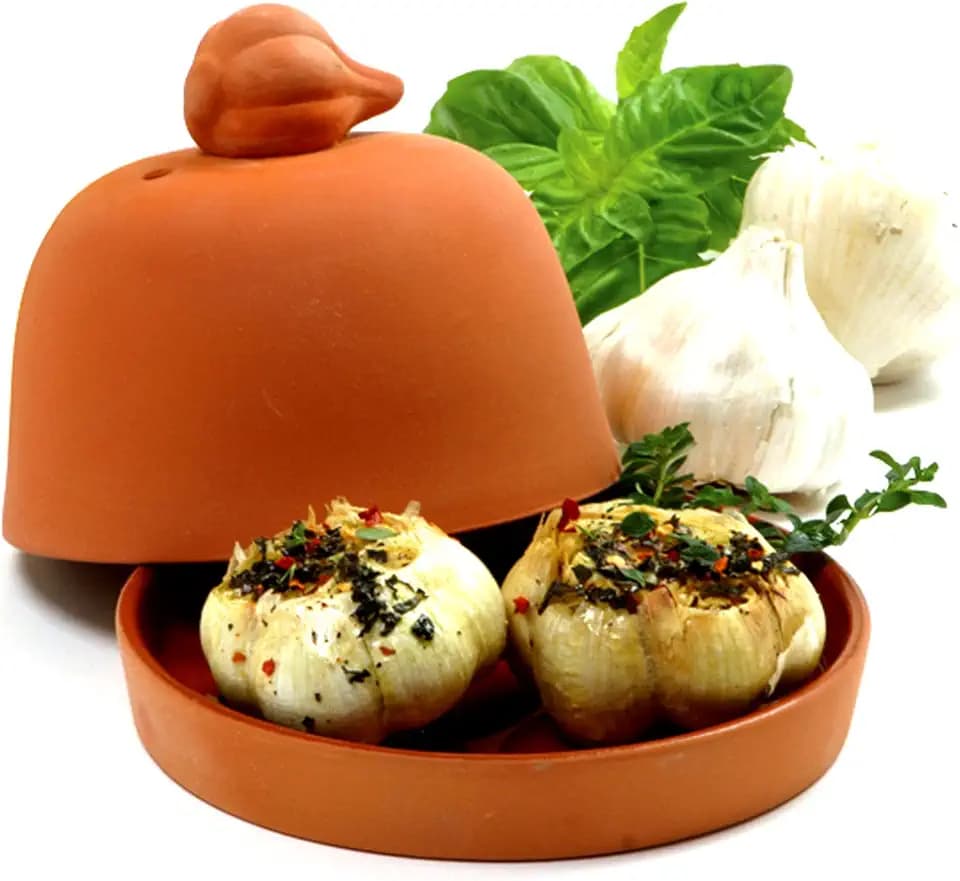 Norpro Large Terra Cotta Garlic Baker & Keeper
