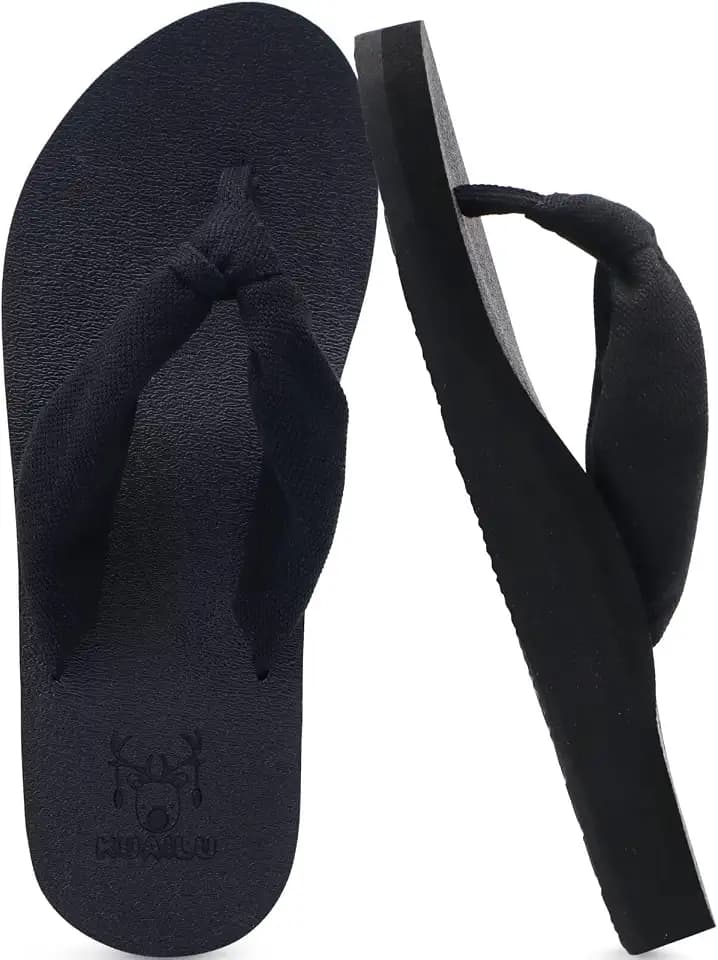 KuaiLu Flip Flops for Women with Arch Support Summer Beach Thong Sandals