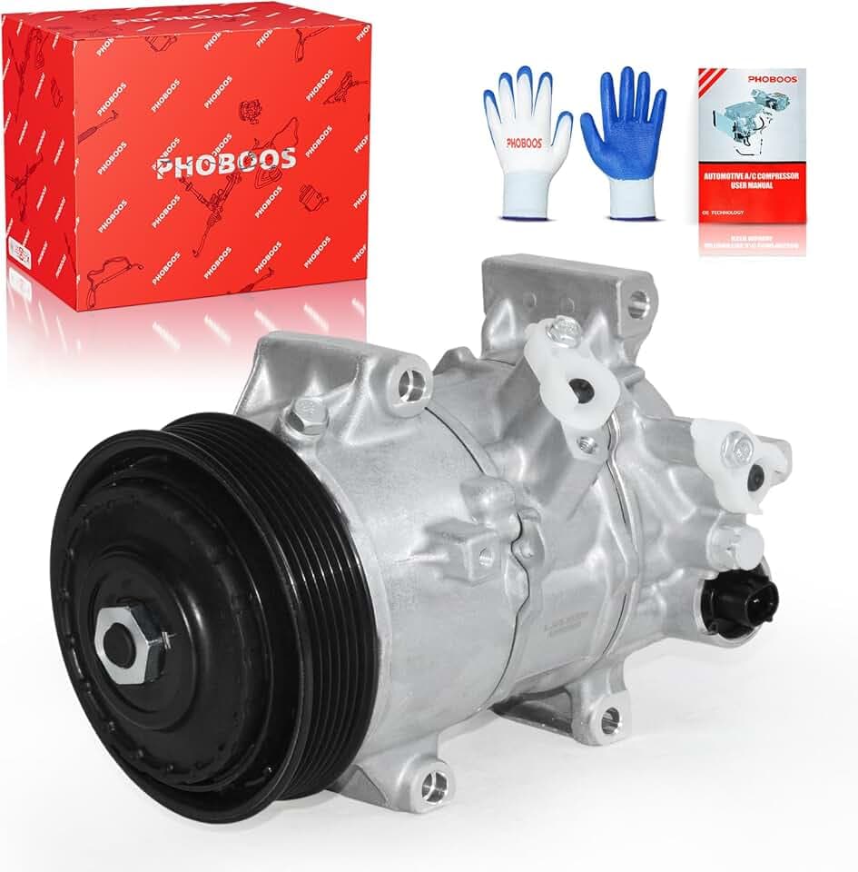 PHOBOOS A/C Compressor with Clutch Compatible with Toyota Corolla